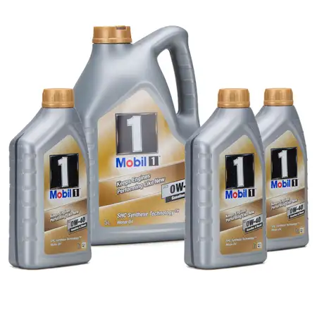 8L 8 Liter Mobil 1 FS Motor&ouml;l &Ouml;l 0W-40 0W40 MB PORSCHE A40 VW 502.00 505.00