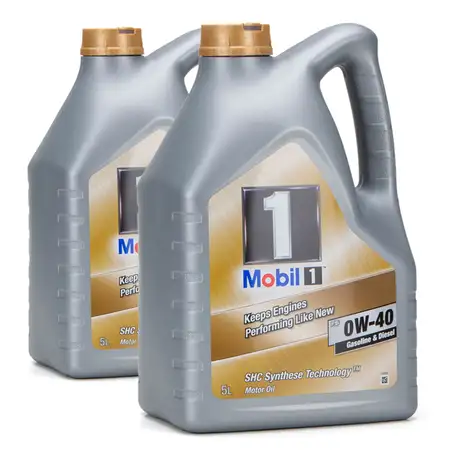 10L 10 Liter Mobil 1 FS Motor&ouml;l &Ouml;l 0W-40 0W40 MB PORSCHE A40 VW 502.00 505.00