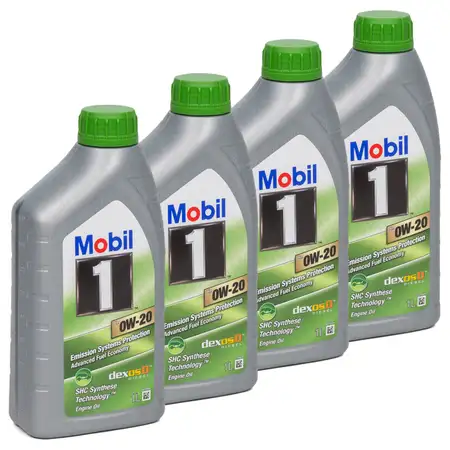 4L 4 Liter Mobil 1 ESP X2 0W-20 Motor&ouml;l &Ouml;l dexosD PORSCHE C20 VW 508/509.00 MB 229.71