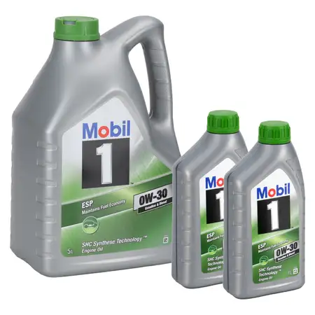 7L 7 Liter Mobil 1 ESP 0W-30 Motor&ouml;l &Ouml;l MB 229.31/51.52 VW 504/507.00 Porsche C30