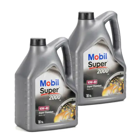 10 Liter Mobil SUPER 2000 X1 10W40 Super Premium Motor&ouml;l &Ouml;l VW 501.01/505.00