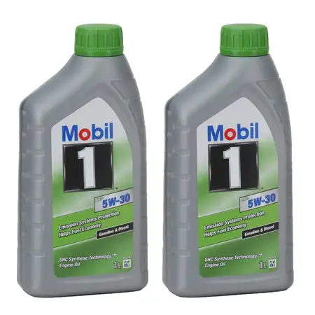 2L 2 Liter Mobil 1 ESP 5W-30 Motor&ouml;l BMW LL-04 MB 229.31/.51 PORSCHE C30 VW 504/507.00