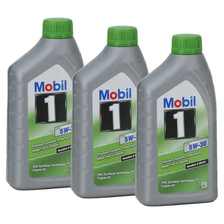 3L 3 Liter Mobil 1 ESP 5W-30 Motor&ouml;l BMW LL-04 MB 229.31/.51 PORSCHE C30 VW 504/507.00