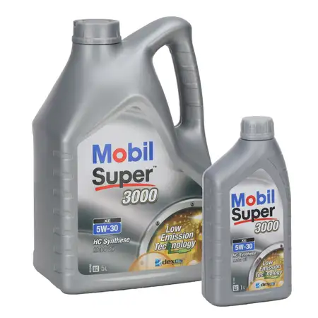 6L 6 Liter Mobil 3000 SUPER XE 5W-30 Motor&ouml;l MB 229.31/51/52 dexos2 VW 505.00/505.01