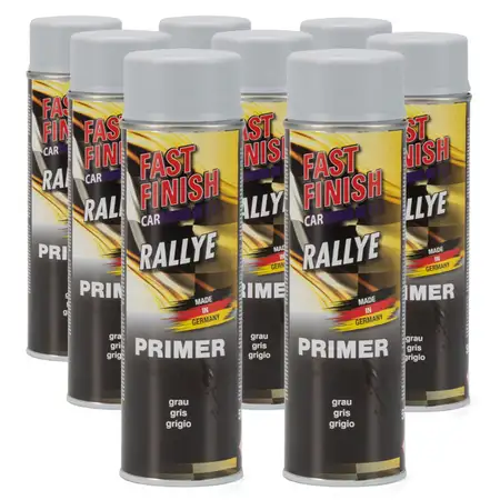 Motip Dupli 10x 500 ml FAST FINISH Car Rallye Haftgrund Grundierung Grau Spraydose 292811