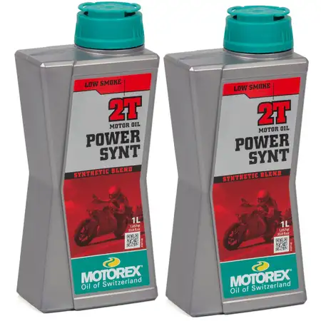 2L 2 Liter MOTOREX Power Synt 2T LOW SMOKE Motor&ouml;l API TC JASO FD ISO-L-EGD