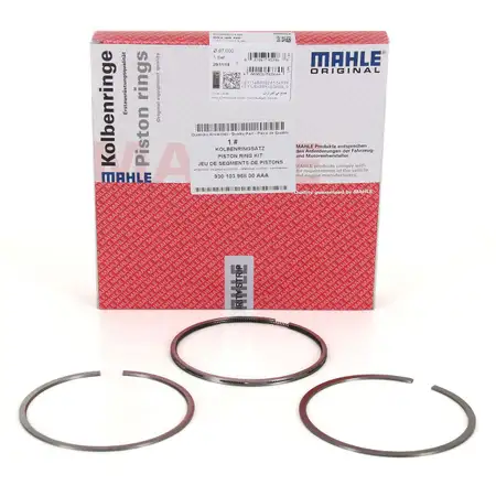 MAHLE 50398N0 Kolbenringsatz f&uuml;r PORSCHE 911 1977-1990 + 964 3.3 Turbo 300-355PS