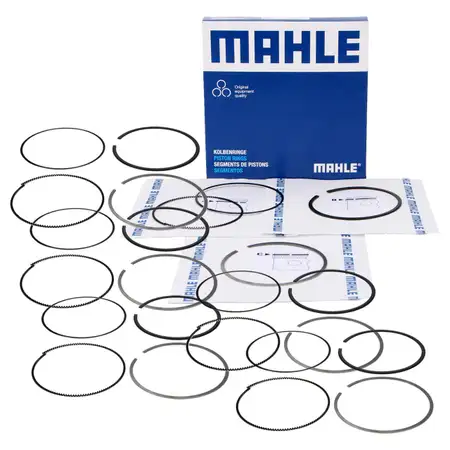 6x MAHLE 503RS001000N0 Kolbenringsatz PORSCHE 997 3.8 Carrera S 99710305305