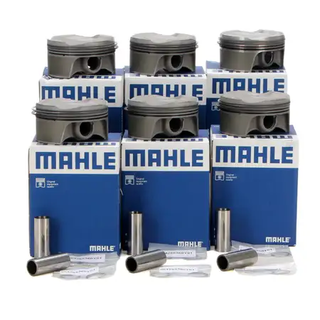 6x MAHLE 503PI00100000 Kolben PORSCHE 997 3.8 Carrera S 355 PS 99710303030