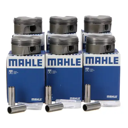 6x MAHLE 503PI00101000 Kolben PORSCHE 996 997 3.6 Carrera 99610305219