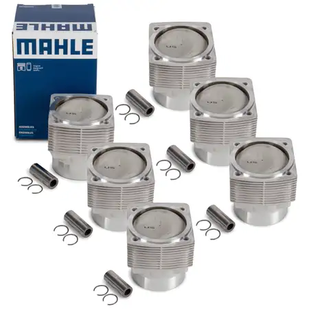 6x MAHLE 5035692 Kolben Reparatursatz PORSCHE 911 3.2 / SC Carrera 207/218 PS PCG5035692