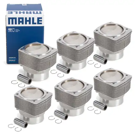 6x MAHLE 5035592 Kolben Reparatursatz PORSCHE 911 3.2 SC Carrera 231 PS 93010398903