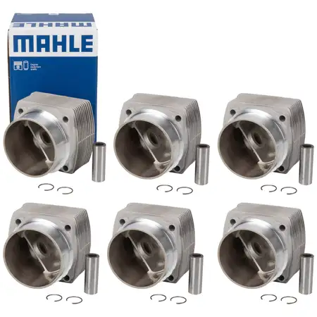 6x MAHLE 5038192 Kolben Reparatursatz PORSCHE 911 3.0 SC 204 PS 93010398305