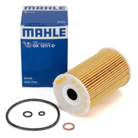 MAHLE OX127/1D &Ouml;lfilter BMW 3er E30 E36 E46 5er E34 Z3 M40 M43 M44 11421716192