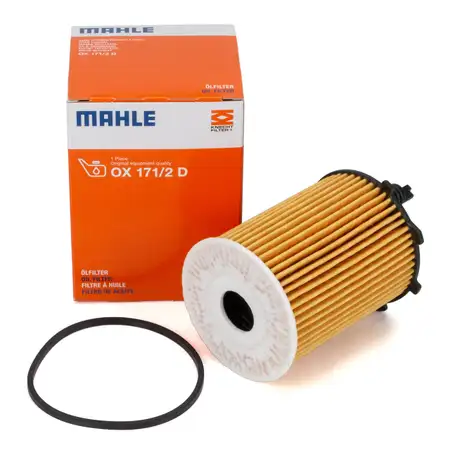 MAHLE OX171/2D &Ouml;lfilter CITROEN FIAT FORD MAZDA MINI PEUGEOT TOYOTA VOLVO 1.4/1.6 D