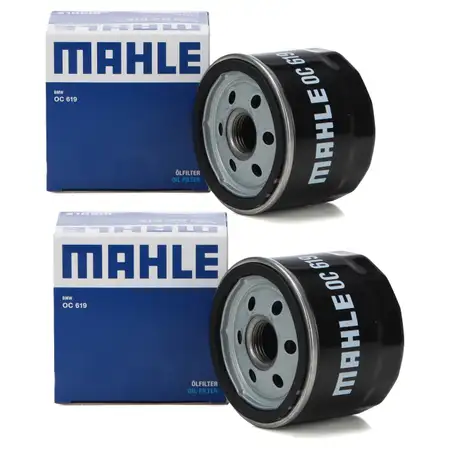 2x KNECHT / MAHLE OC619 &Ouml;lfilter f&uuml;r BMW MOTORCYCLES R1200 GS / RS 125 PS