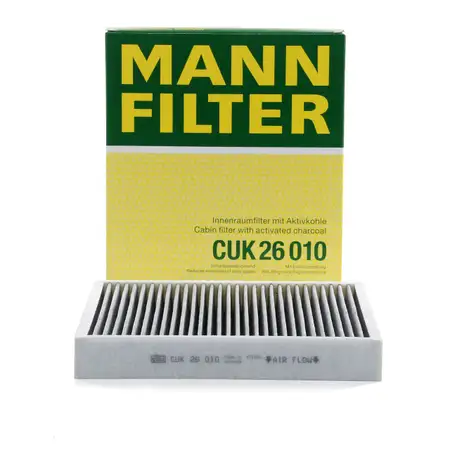 MANN CUK26010 Innenraumfilter Aktivkohle VW Polo 5 AUDI A1 8X SEAT Ibiza 4 SKODA Fabia 2 3