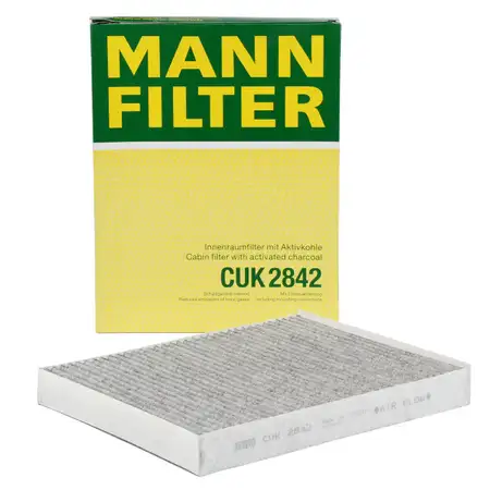 MANN CUK2842 Innenraumfilter Aktivkohlefilter AUDI Q7 PORSCHE Cayenne VW Touareg T5 T6