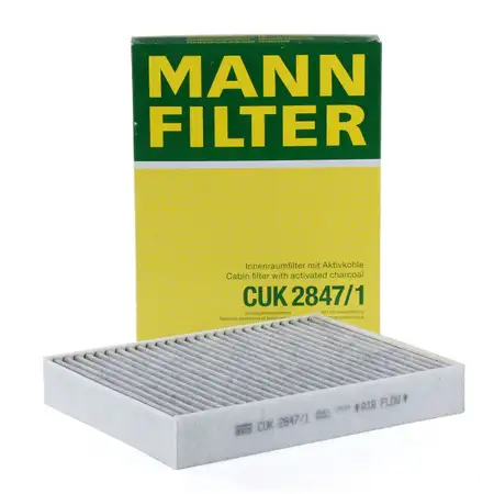 MANN CUK2847/1 Innenraumfilter Aktivkohlefilter PORSCHE Cayenne (92A) VW Touareg (7P)