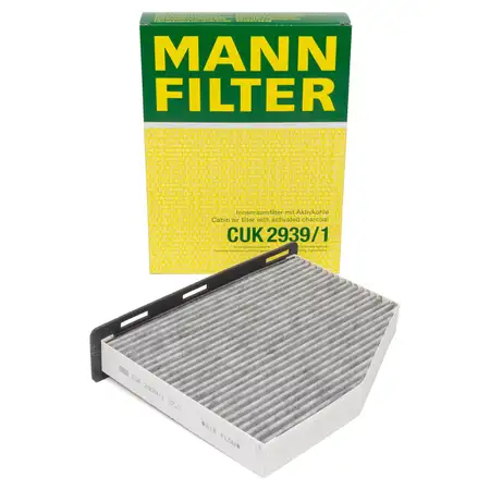 MANN CUK2939/1 Innenraumfilter Aktivkohle VW Golf 5 6 7 Passat B7 AUDI A3 8P Q3 SEAT SKODA