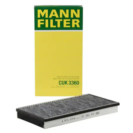 MANN CUK3360 Innenraumfilter Aktivkohle PORSCHE 996 997 Boxster Cayman 986 987 99757121901