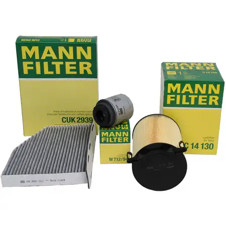 MANN Filter-Set VW Golf 6 Passat B6 B7 Touran 1T3 AUDI A3 8P SEAT SKODA 1.2/1.4 TSI