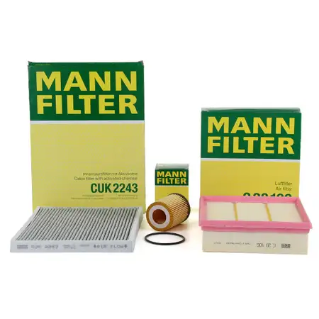 MANN Filter-Set OPEL Corsa D 1.0 1.2/LPG 1.4/LPG 65-100 PS bis Motor-Nr. 19MA9234