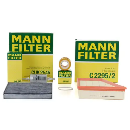 MANN Filter-Set 4-tlg SKODA Fabia 1 (6Y) VW Fox 1.2 54/55/60 PS