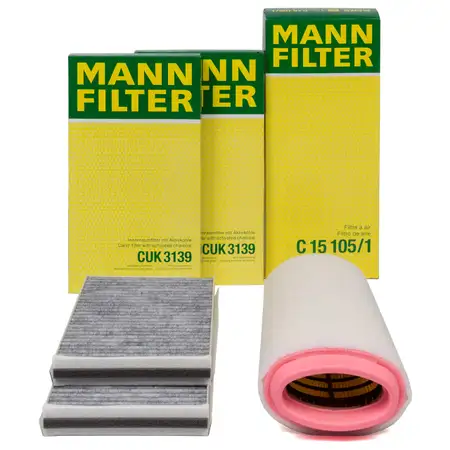 MANN Filter-Set BMW 5er E60 E61 520d 150/163 PS M47