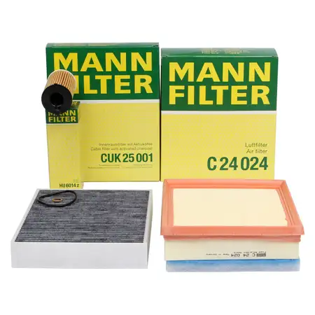 MANN Filter-Set 4-tlg BMW 1er F20 F21 2er F22 F23 3er F30 F31 F34 4er F32 F33 F36 B37 B47