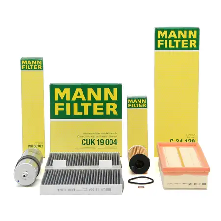 MANN Filter-Set 4-tlg BMW X3 F25 X4 F26 sDrive18d 150 PS + xDrive20d 163/190 PS B47