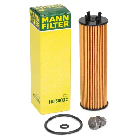 MANN HU5003Z &Ouml;lfilter + Schraube VW Golf 8 Passat B8 A3 8Y Q3 F3 Leon KL Octavia 4 2.0 TDI