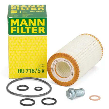 MANN HU718/5X &Ouml;lfilter + Schraube MERCEDES W202 W203 W204 W210 W211 W212 M112 M113 M272