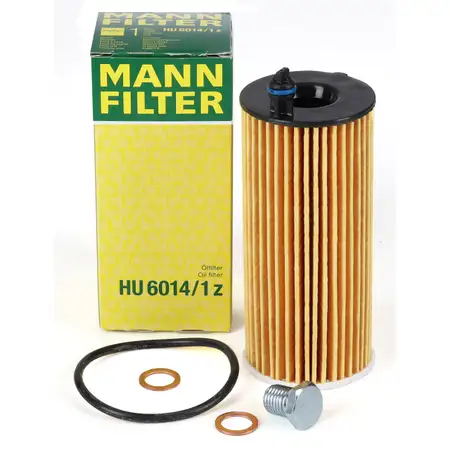 HENGST HU6014/1z &Ouml;lfilter + Schraube BMW 1er 2er 3er 4er 5er 6er 7er X3 X4 X5 11428575211