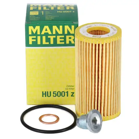 MANN HU5001Z &Ouml;lfilter + Schraube FORD Focus 4 MK4 Kuga 3 MK3 Transit Tourneo 1.5 EcoBlue