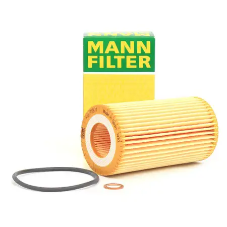 MANN HU718/1Z &Ouml;lfilter Motor&ouml;lfilter inkl. Dichtung BMW 3er E46 5er E39