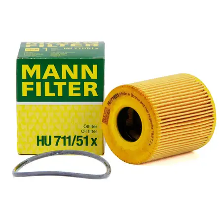 MANN HU711/51x &Ouml;lfilter f&uuml;r CITROEN FIAT FORD MINI OPEL PEUGEOT TOYOTA VOLVO