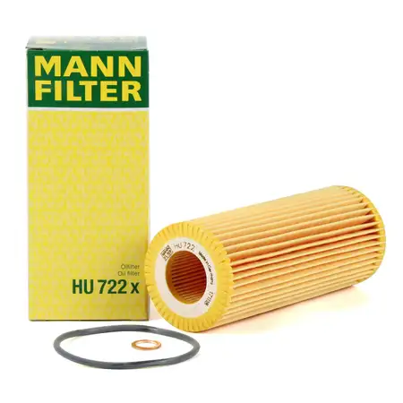 MANN HU722x &Ouml;lfilter BMW E81 E87 E46 E90-93 E60 E61 X3 E83 18/20d 122/150/163 PS