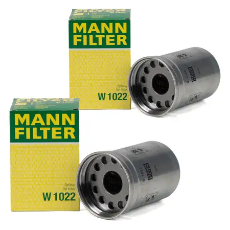 2x MANN W1022 &Ouml;lfilter Motor&ouml;lfilter JOHN DEERE CLASS Arion 530 540 55 620 630