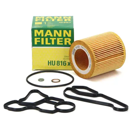 MANN &Ouml;lfilter + Dichtungen &Ouml;lfiltergeh&auml;use &Ouml;lk&uuml;hler f&uuml;r BMW N50 N52 N53 N54 N55