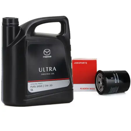 5L 5 Liter ORIGINAL Motor&ouml;l &Ouml;L ULTRA 5W30 + H+B &Ouml;lfilter MAZDA 323 626 MX-3 MX-6 Xedos 6 9