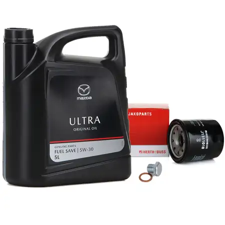 5L 5 Liter ORIGINAL Motor&ouml;l &Ouml;L ULTRA 5W30 + H+B &Ouml;lfilter MAZDA 2 3 6 323 626 CX-3 CX-5