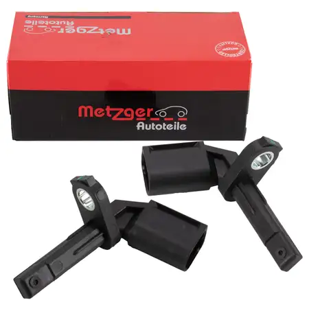 2x METZGER ABS Sensor Raddrehzahl Raddrehzahlsensor PORSCHE Macan (95B) vorne / hinten