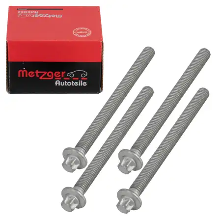 4x METZGER Schraube Injektor f&uuml;r BMW 1er 3er 5er X3 X5 MINI N47 B47 13537805256