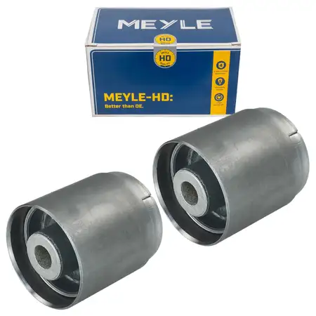 2x MEYLE HD VERST&Auml;RKT Querlenkerlager BMW E60 E61 E63 E64 X5 E53 Hinterachse vorne unten