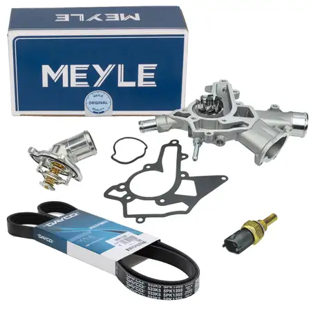 MEYLE Wasserpumpe + Thermostat + Sensor + DAYCO Riemen OPEL Astra Corsa 1.0 1.2 1.4