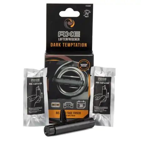 AXE Aluminium Refillable Vent Lufterfrischer Innenraumduft DARK TEMPTATION 44g nachf&uuml;llbar