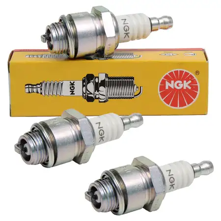 3x NGK 3410 B4LM Z&uuml;ndkerze f&uuml;r Kleinmotoren Gartenger&auml;te Rasenm&auml;her Motors&auml;ge