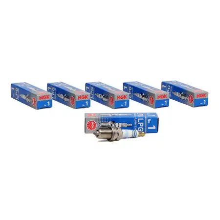 6x NGK 1496 LL1 LPG1 LPG LaserLine 1 Z&uuml;ndkerze f&uuml;r LPG/CNG Gasbetrieb Fl&uuml;ssiggas