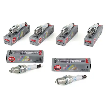 6x NGK 6840 PFR7W-T Z&uuml;ndkerze AUDI A4 (B7) A6 (C6) A8 (4E) 3.2 FSI 101905621